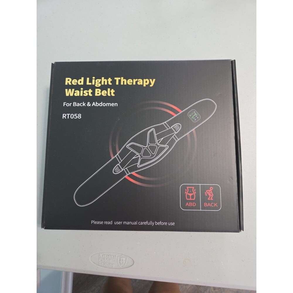 Red Light Therapy Belt for Back & Abdomen, 5000Mah Cordless Infrared Waist Wrap